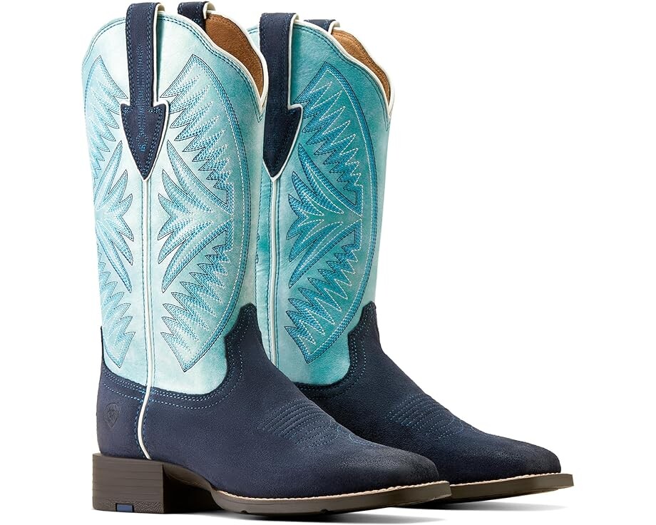 

Ботинки Ariat Round Up Ruidoso Western, цвет Midnight In Marfa Roughout