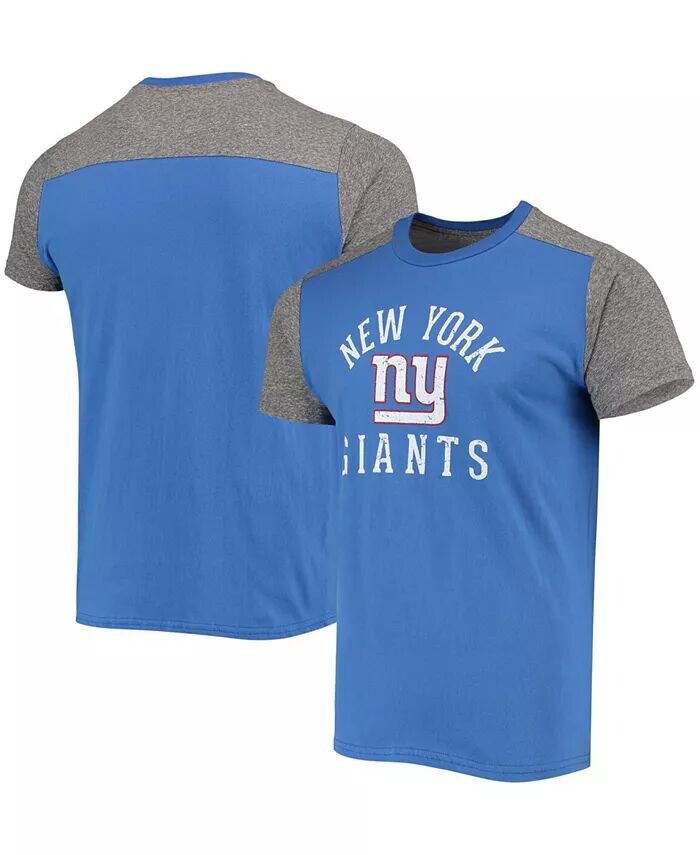 

Мужская королевская серая футболка New York Giants Field Goal Slub Majestic