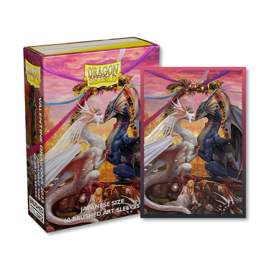 

Рукава с японским матовым рисунком - Драконы ко Дню святого Валентина 2023 (60), Dragon Shield - Card Sleeves - Japanese