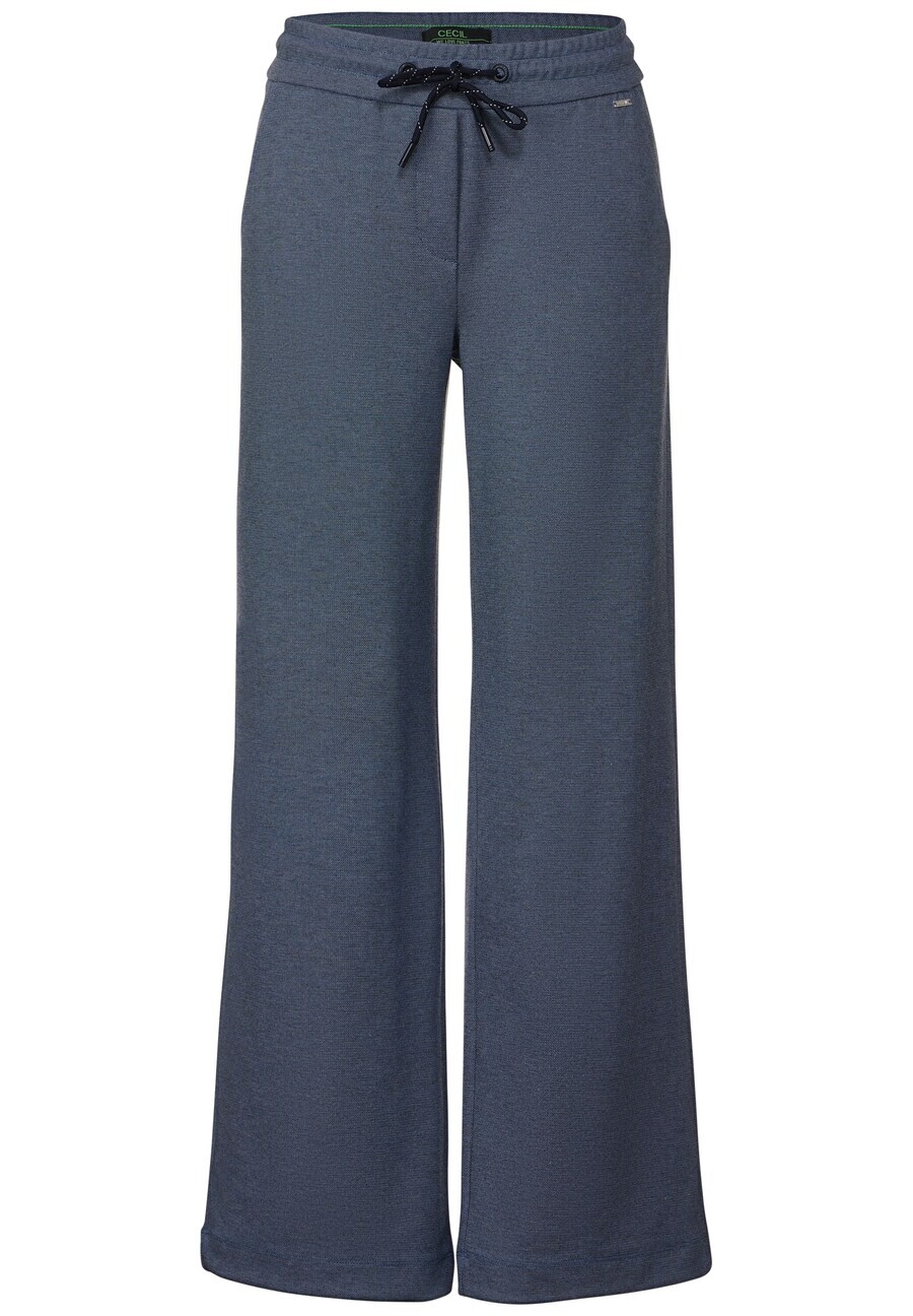 

Тканевые брюки CECIL Wide leg Pants, синий деним