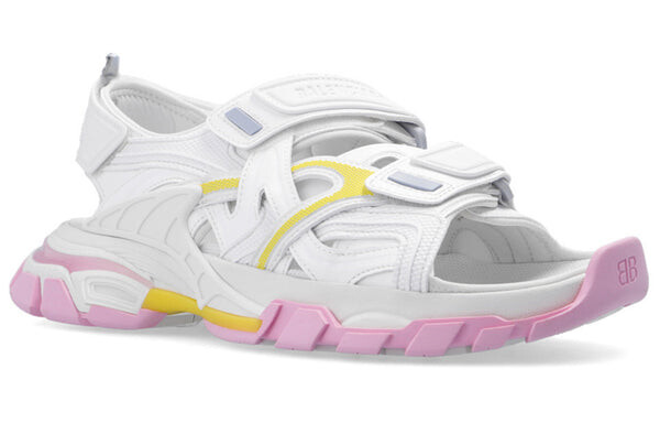 Сандалии track sandals 'yellow pink blu' Balenciaga, белый — фото 2