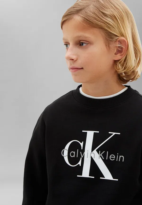 Толстовка Monologo Calvin Klein Jeans, черный — фото 4