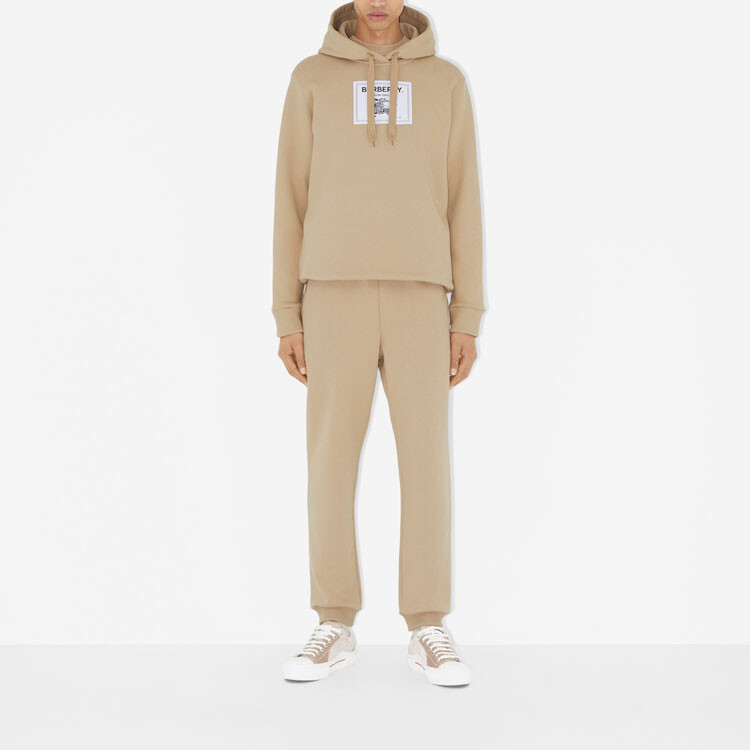 Толстовка с капюшоном Burberry Prorsum Label, хлопок, хаки — фото 2