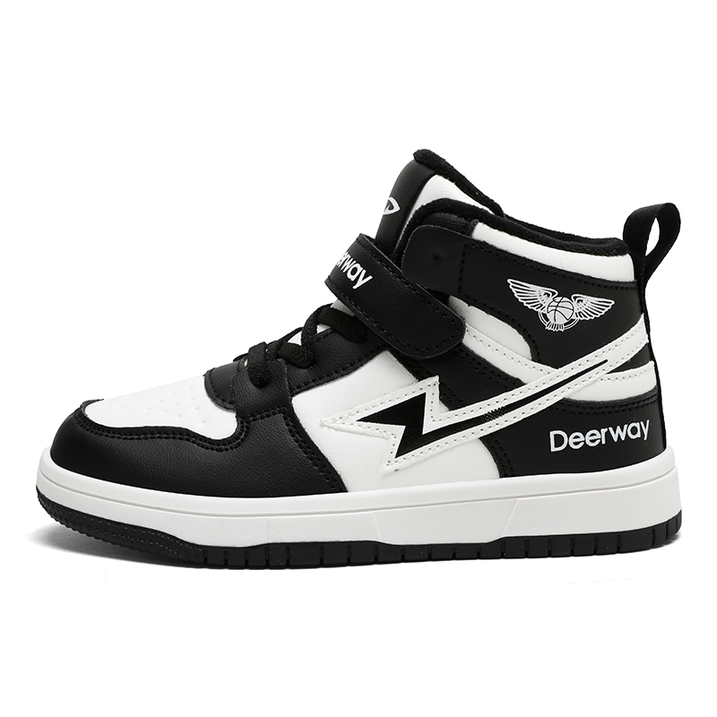 

Детские скейтерские кроссовки Kids DEERWAY, черный/белый