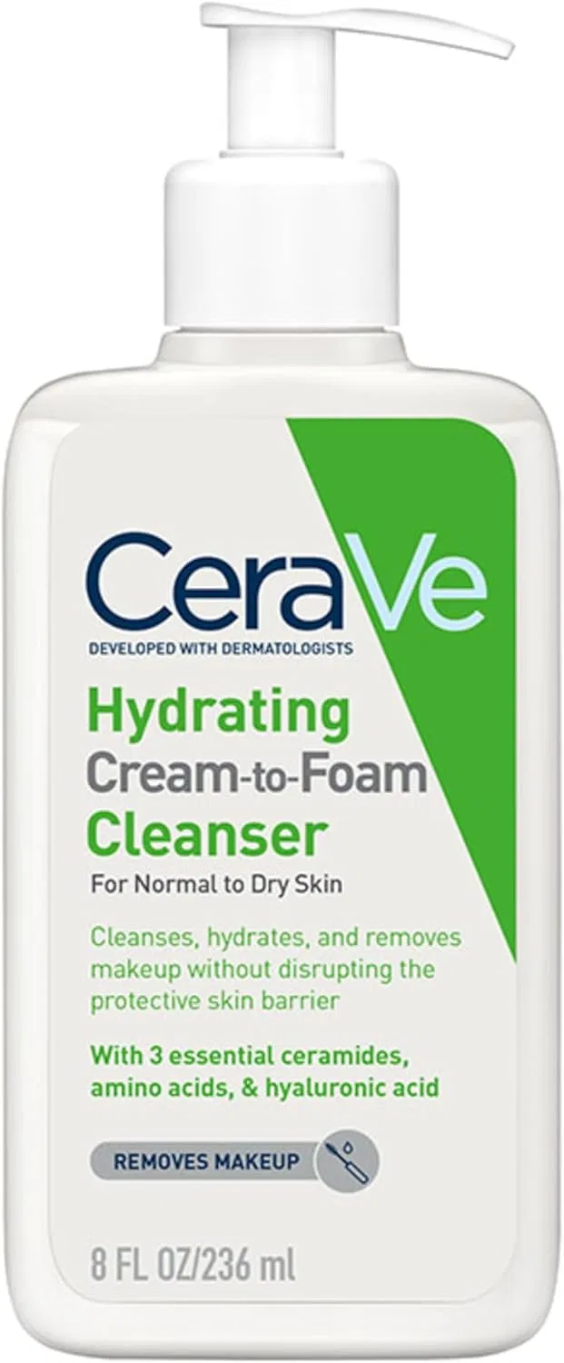 Крем для лица CeraVe — Очищающая пенка Hydrating Cream-to-Foam, 236 мл