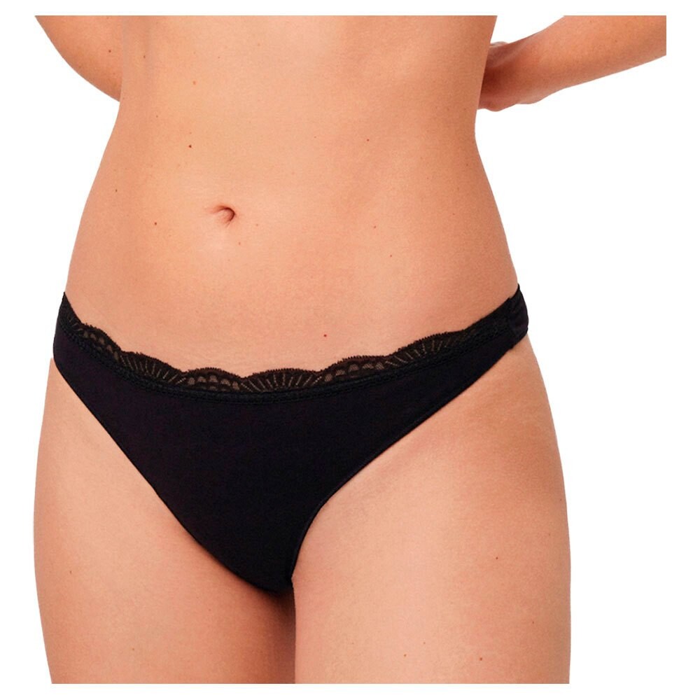 

Стринги Ysabel Mora Panties Cotton With Lace, черный