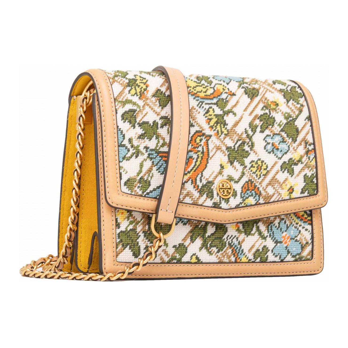 

Робинсон Ткань с кожаной спинкой Рюкзак через плечо Женская TORY BURCH
