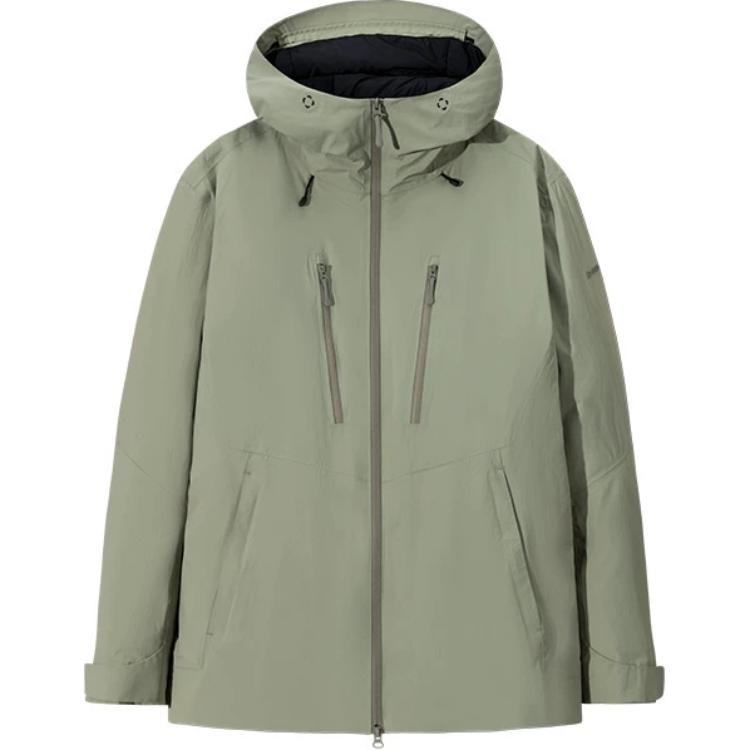 

ANTA Мужская пуховая куртка зеленый жемчужный циан/базовый черный, Green Bead/Basic Black