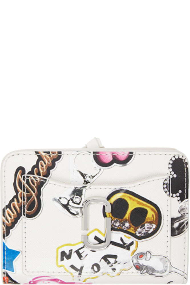 

Белый кошелек «The Sticker Utility Snapshot Mini Compact» Marc Jacobs