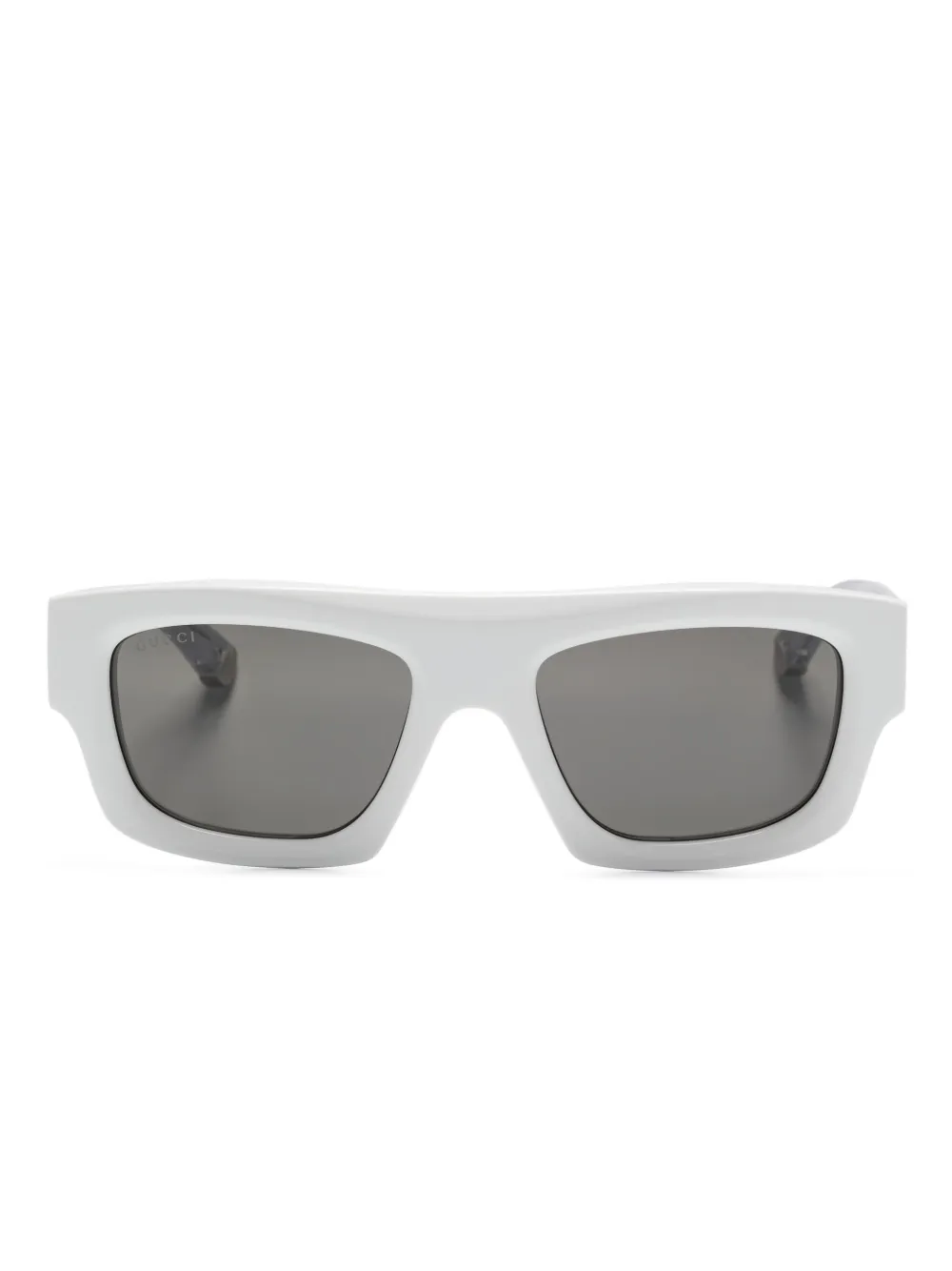 

Солнцезащитные очки в прямоугольной оправе Gucci Eyewear, белый