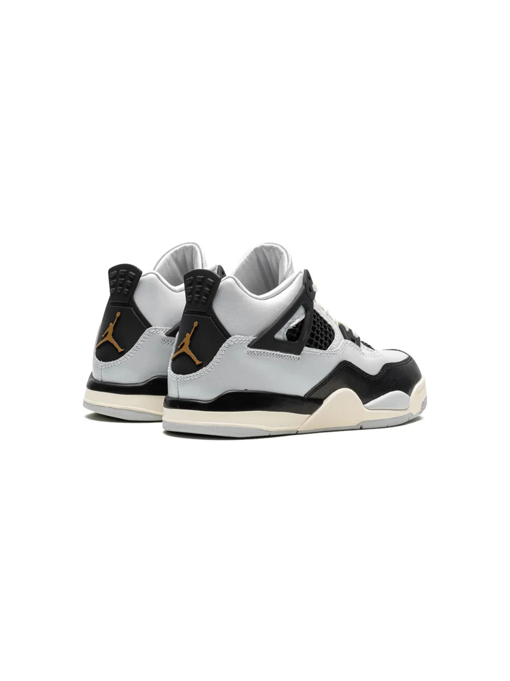 Кроссовки Air Jordan 4 Retro Platinum Gold Jordan Kids, серый — фото 3