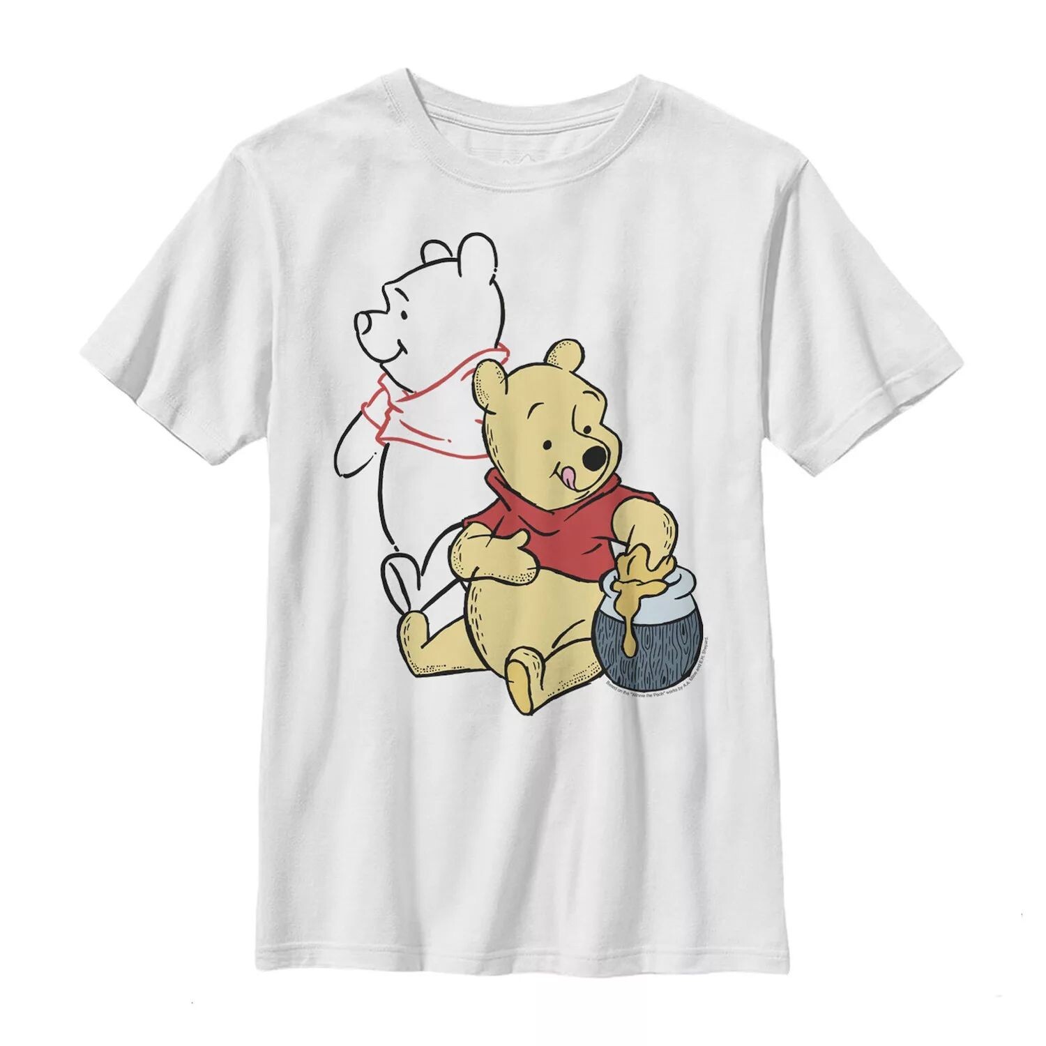 

Футболка Disney's Winnie the Pooh с графическим рисунком и портретом для мальчиков 8–20 лет Disney, белый