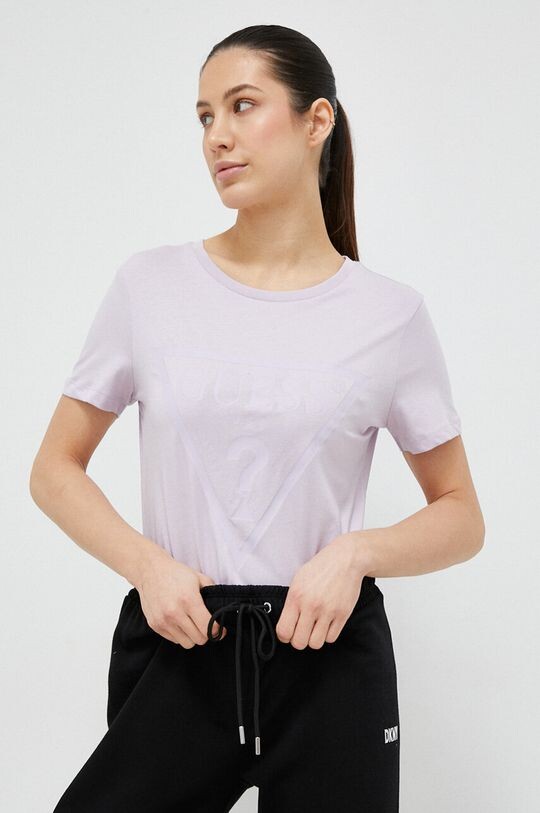 

Футболка из хлопка Guess, фиолетовый