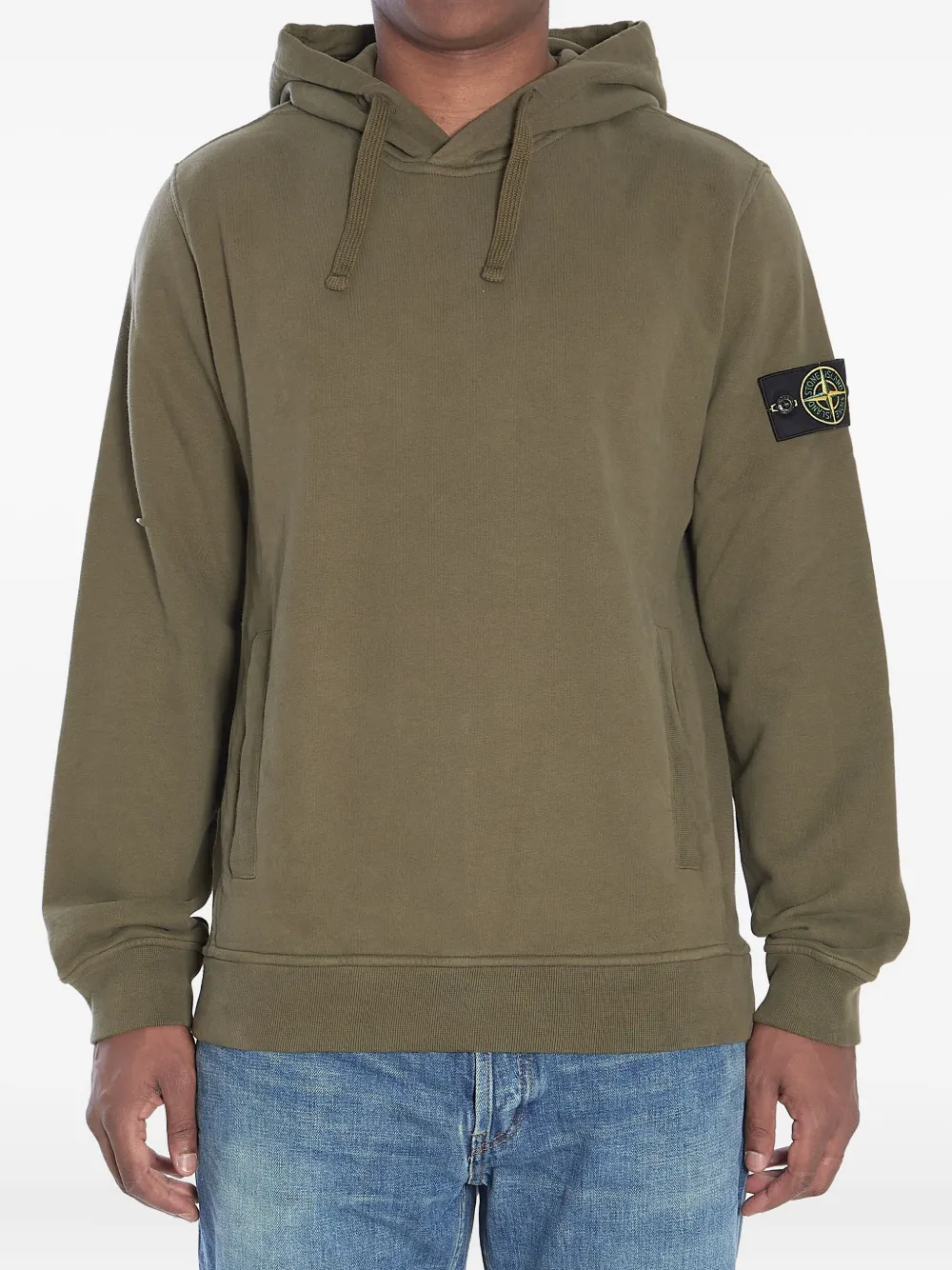 

Толстовка с карманом-кенгуру Stone Island, зеленый