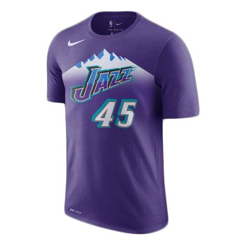 

Футболка dri fitnba с коротким рукавом utah jazz фиолетовый Nike, фиолетовый