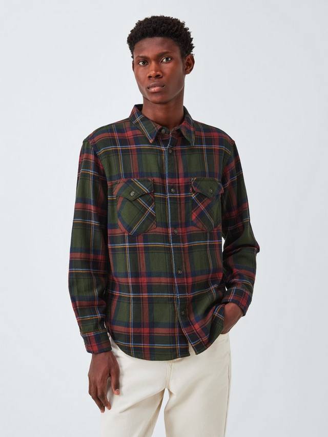 

Хлопковая рубашка в клетку Regular Fit Western Levi's, Herman Plaid