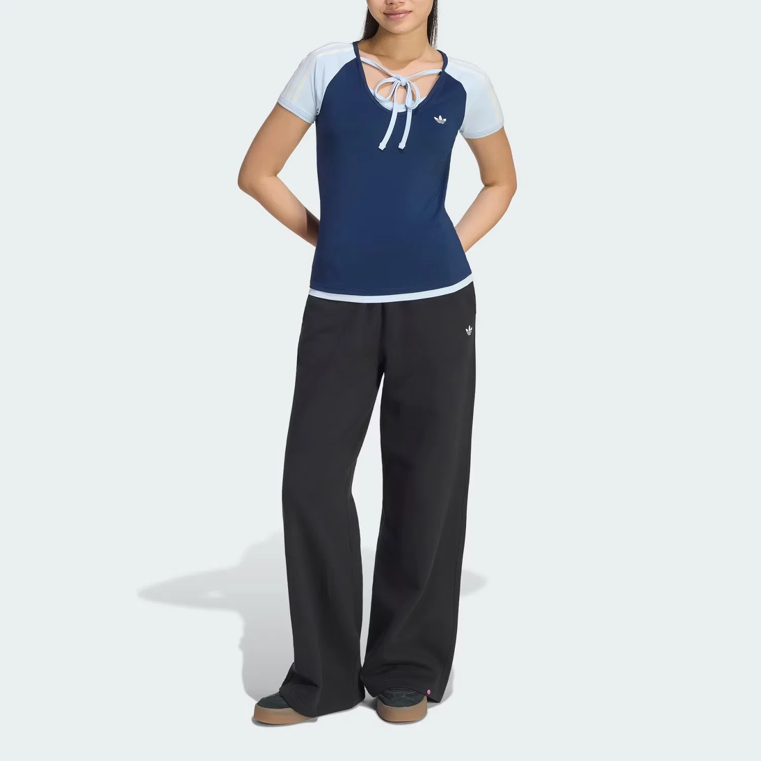 Футболка винтажная Adidas Originals Midnight Indigo/Crystal Sky — фото 3