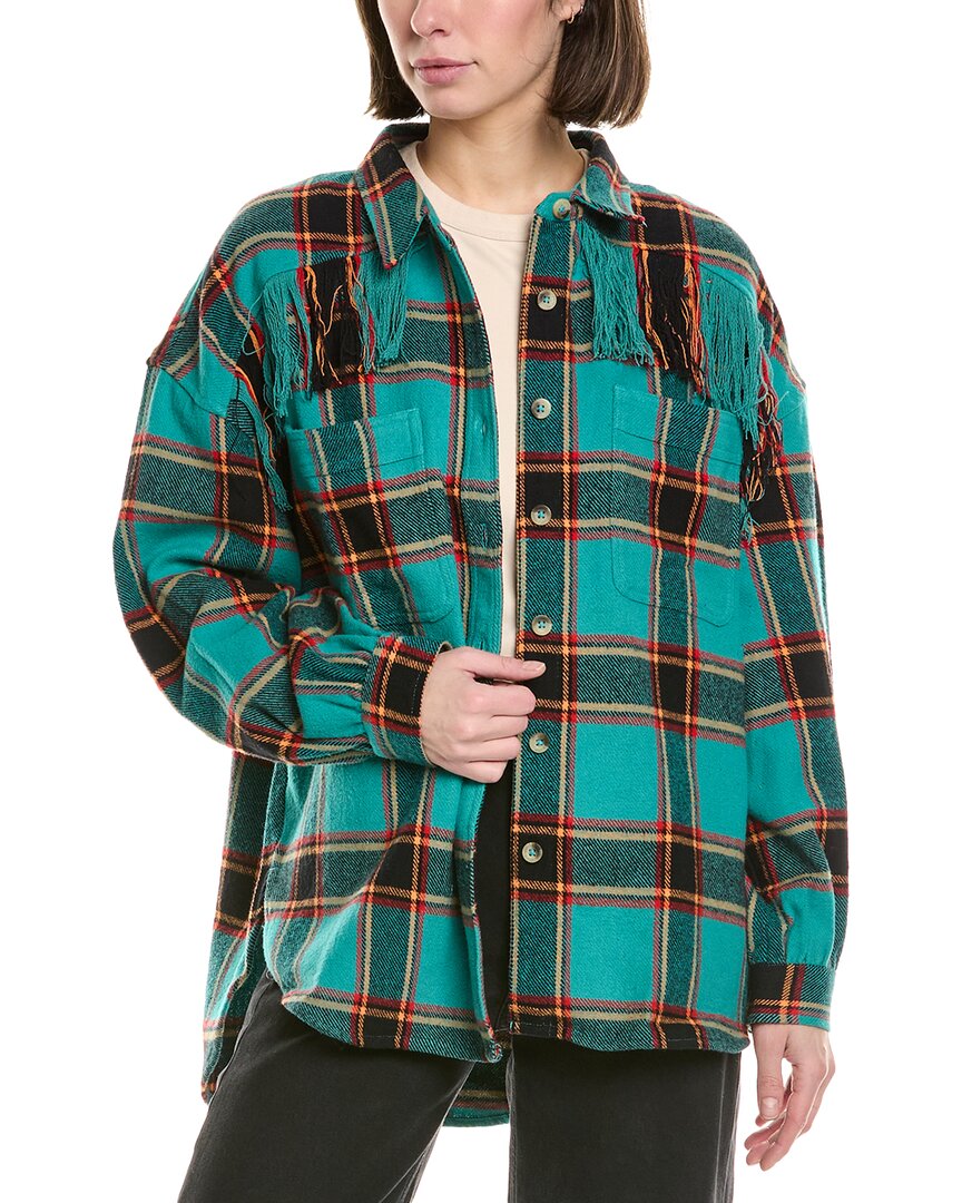 

Блуза с бахромой Mother, зеленый