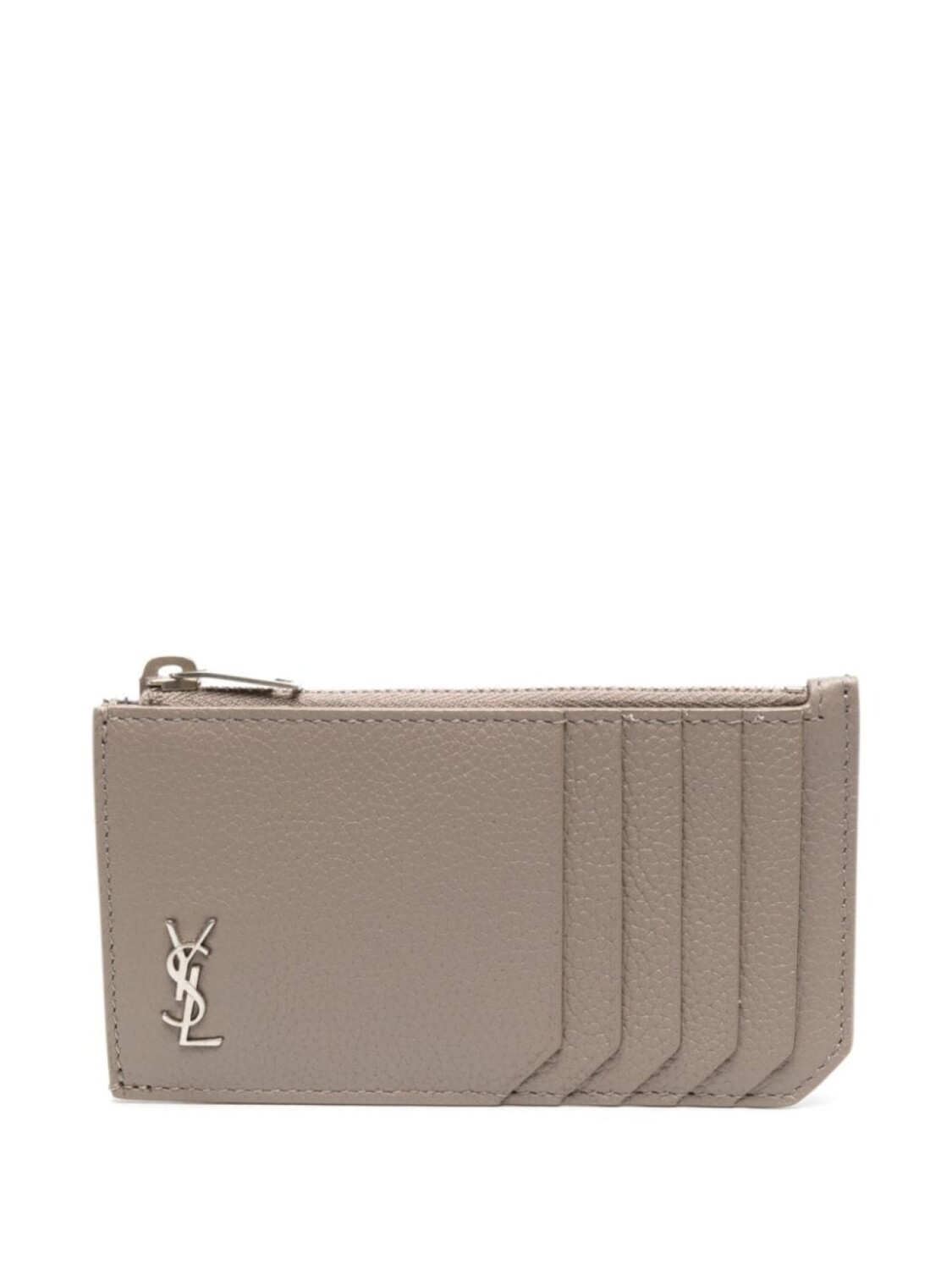 

Saint Laurent картхолдер с логотипом, серый