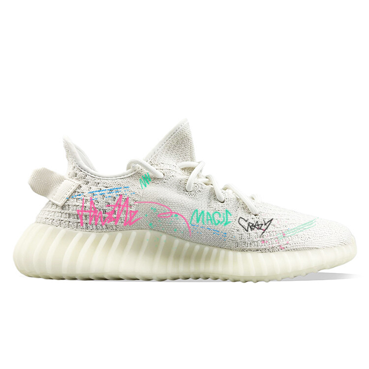 Кроссовки adidas originals Yeezy Boost 350 Lifestyle Shoes Unisex Low-top Green, белый — фото 3