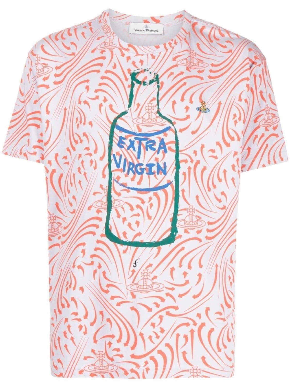 

Vivienne Westwood футболка с графичным принтом, фиолетовый