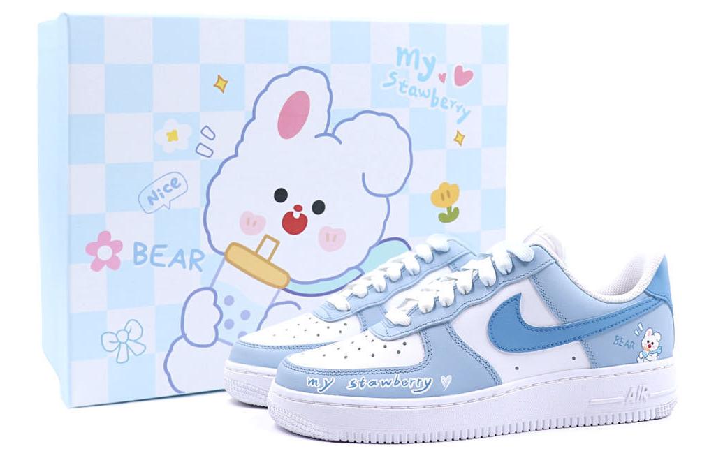 

Кроссовки Nike Air Force 1 Skateboarding Shoes Women's Low-top Blue/white, голубой, Синий, Кроссовки Nike Air Force 1 Skateboarding Shoes Women's Low-top Blue/white, голубой