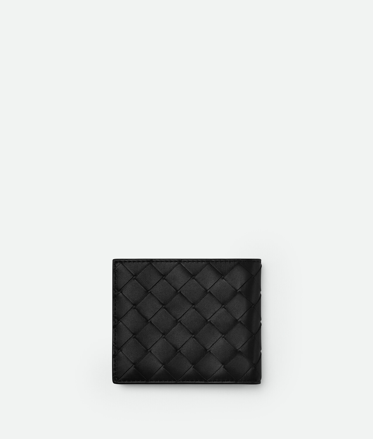 Intrecciato двойной кошелек Bottega Veneta, черный — фото 3