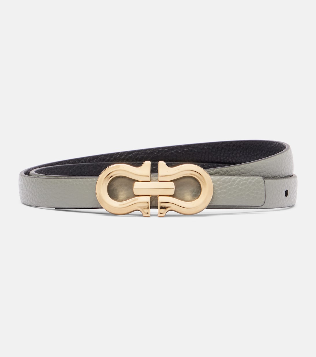 

Кожаный ремень Ferragamo, Ash Grey