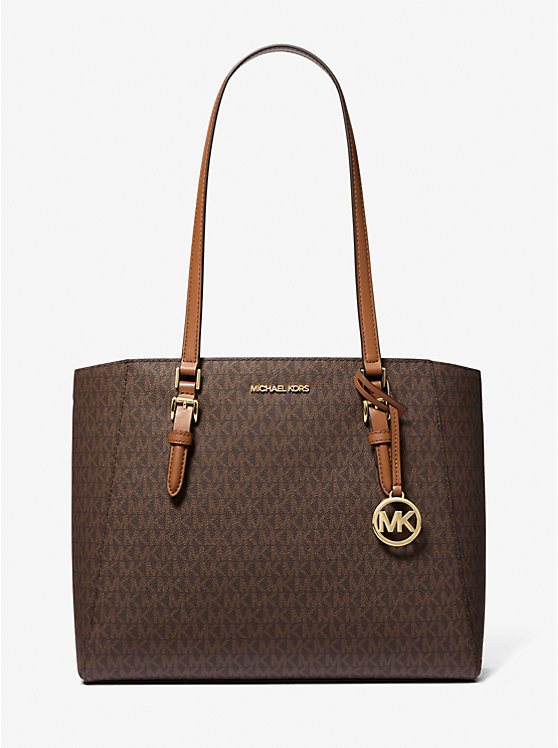 

Большая сумка-тоут Charlotte 3 в 1 с фирменным логотипом Michael Kors, коричневый