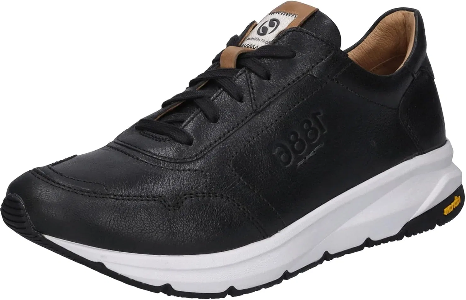 Мужские низкие кроссовки Josef Seibel Donald 01, ширина G (стандартная), сменная стелька, Black (Black Combo)