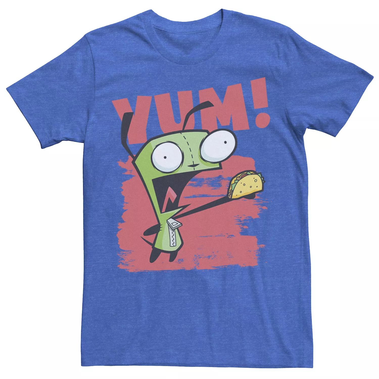 

Мужской Invader Zim Gir Yum! Футболка для размазывания краски Licensed Character