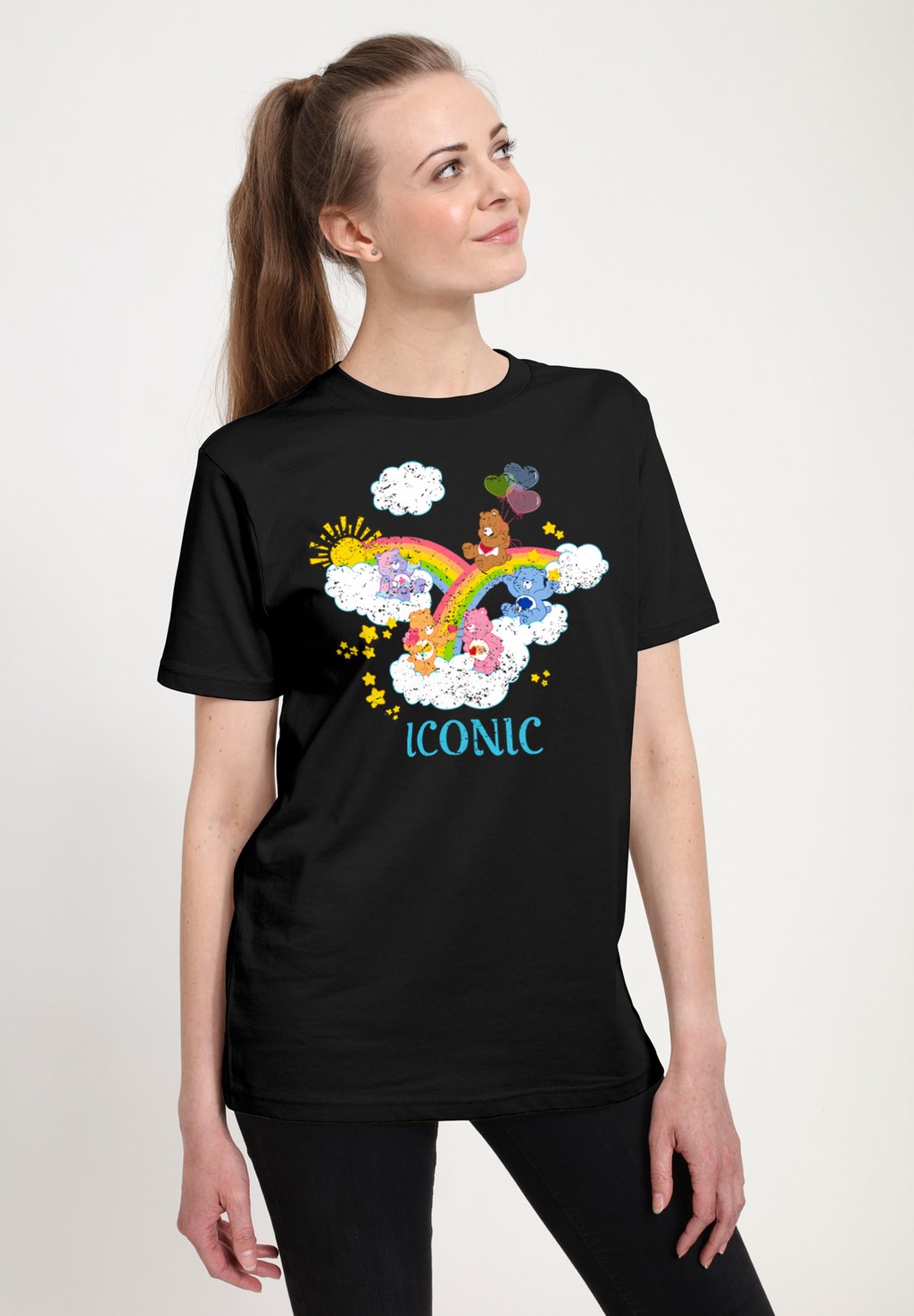 

Футболка с принтом CARE BEARS 40TH ANNIVERSARY ICONIC Henry Tiger, черный