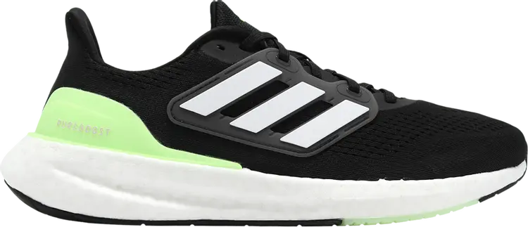 

Кроссовки PureBoost 23 Wide 'Black Green Spark', черный