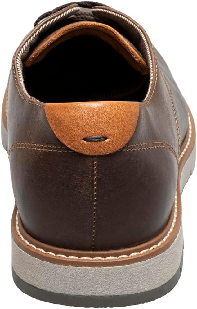 Мужские оксфорды Florsheim Viso с гладким носком, Brown Crazy Horse — фото 3