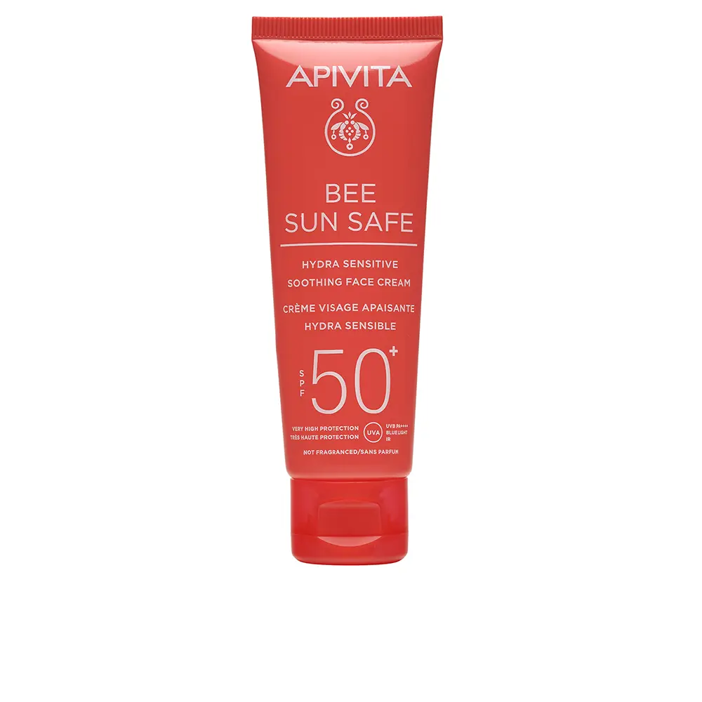 

Солнцезащитный крем Bee Sun Safe Hydra Sensitive Crema Facial Calmante Spf 50+ Sin Fragancia Apivita, 50 мл