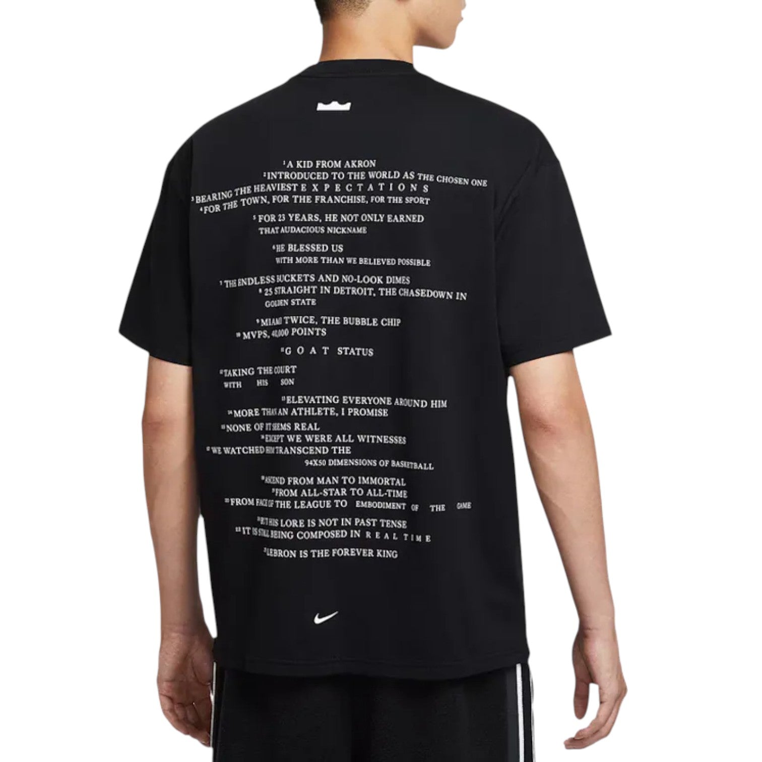 Футболка Nike Forever King Lebron James T-Shirts 'Black' — фото 2
