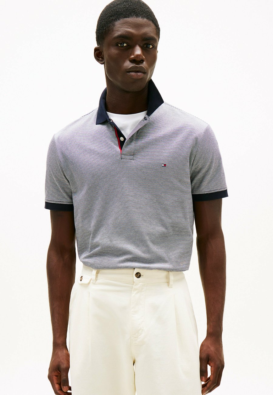 

Поло Tommy Hilfiger REGULAR FIT STRIPE , Navy Blue White/Grey, Белый, Поло Tommy Hilfiger REGULAR FIT STRIPE , Navy Blue White/Grey