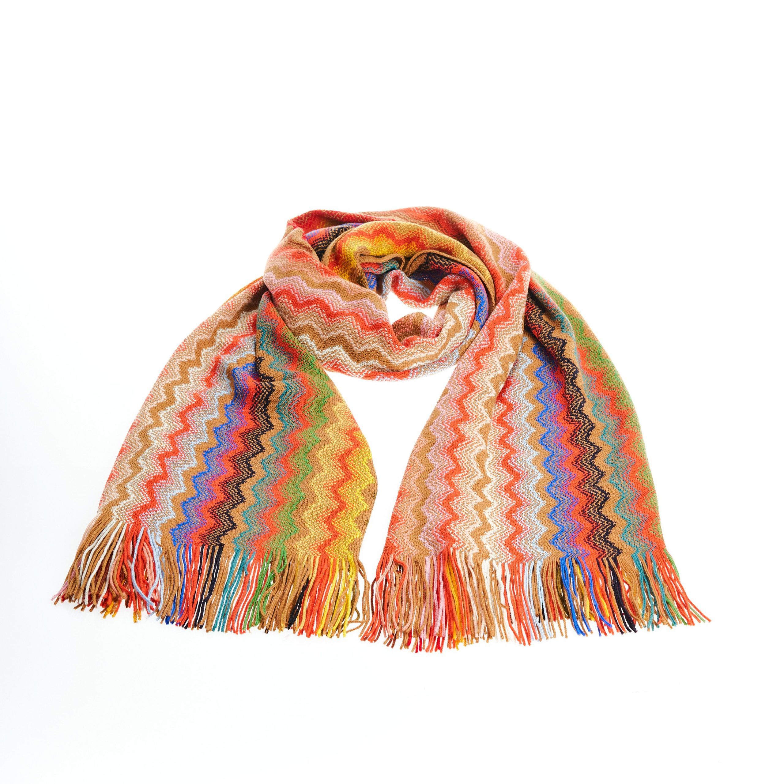 

Многоцветный шерстяной мужской шарф Missoni