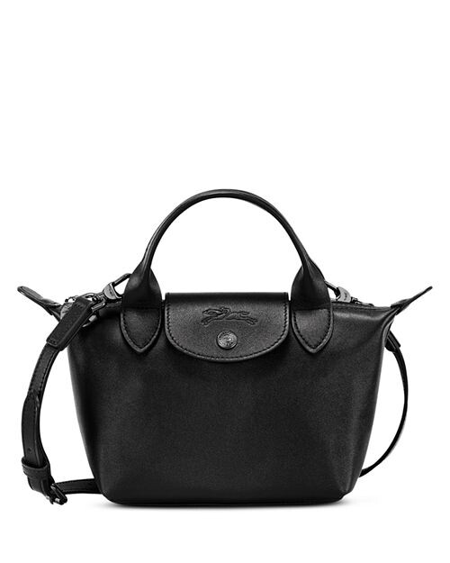 

Очень маленькая кожаная сумка Le Pliage Xtra с верхней ручкой Longchamp, цвет Black