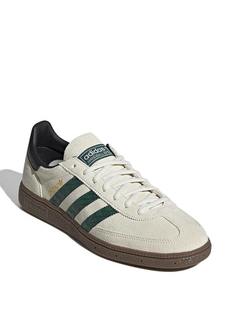 Кроссовки мужские, Handball Spezial, adidas, зеленый/кремовый — фото 2