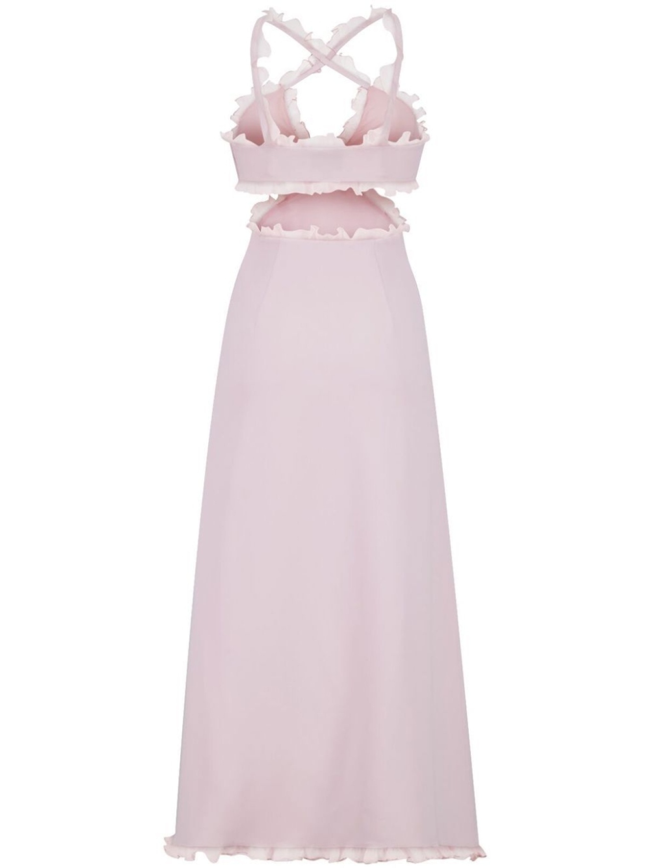 

Giambattista Valli платье с оборками, розовый