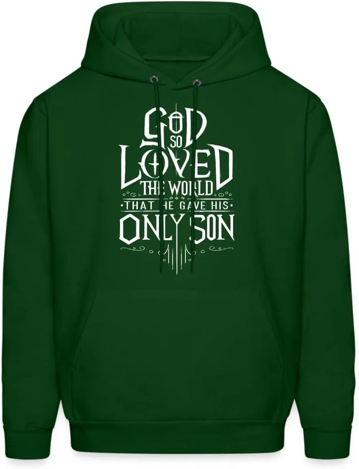 Толстовка Unisex God So Loved The World That He Gave His Only Son, футболка Christian Christ Cross John 3:16 Generic, бордовый — фото 2