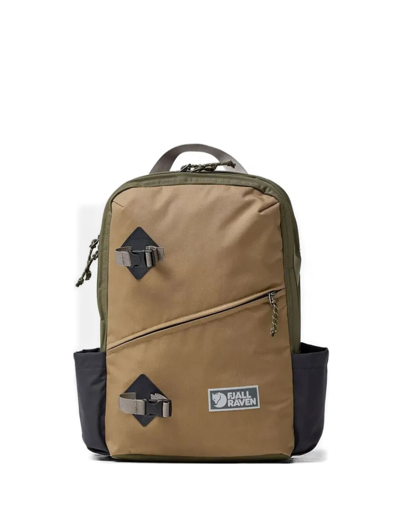 

Двухцветный рюкзак Fjällräven с пряжкой, зеленый