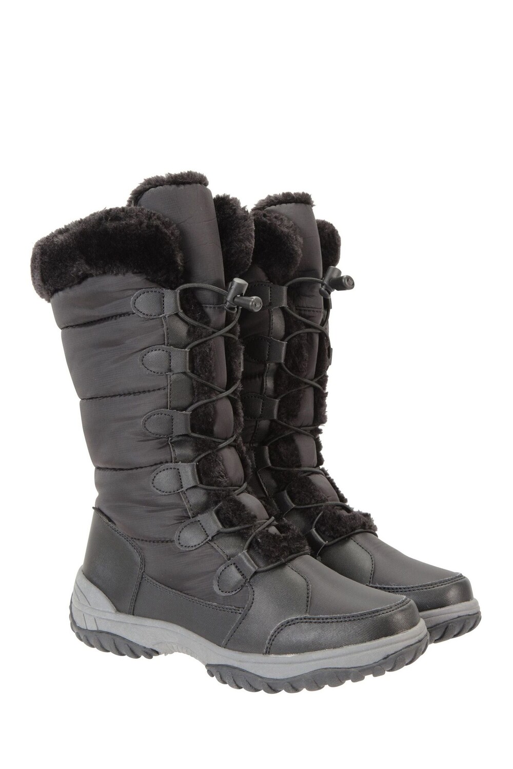 Женские высокие зимние сапоги со снежинками Mountain Warehouse, черный