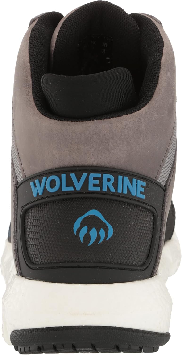 Мужские ботинки WOLVERINE Rev Ultraspring DuraShocks CarbonMax Vent Mid, серый — фото 3