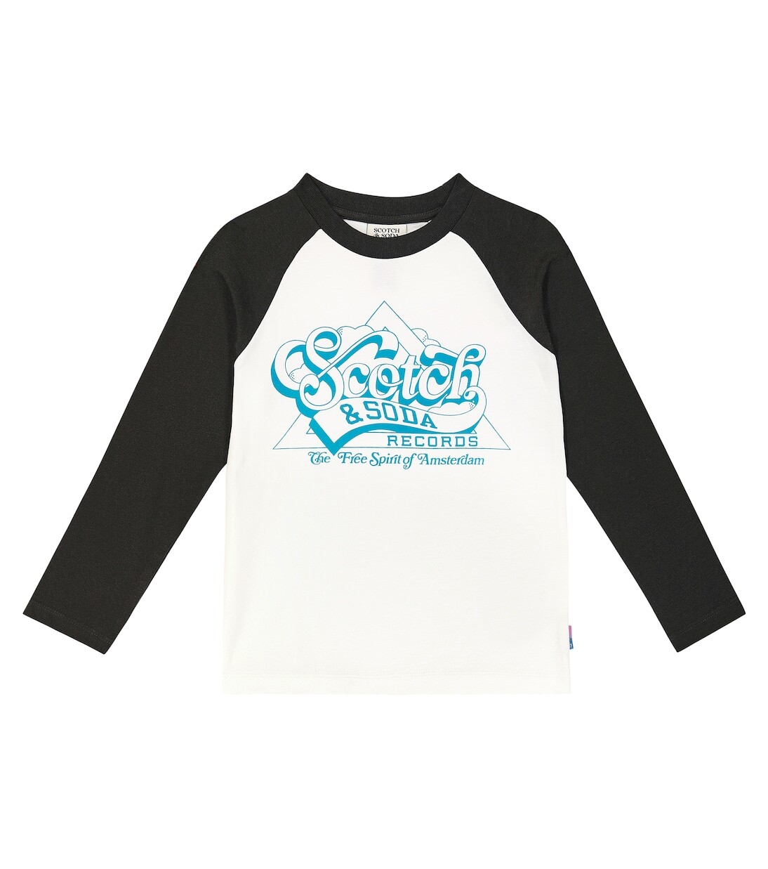 

Футболка из хлопкового джерси с принтом Scotch & Soda Kids, белый