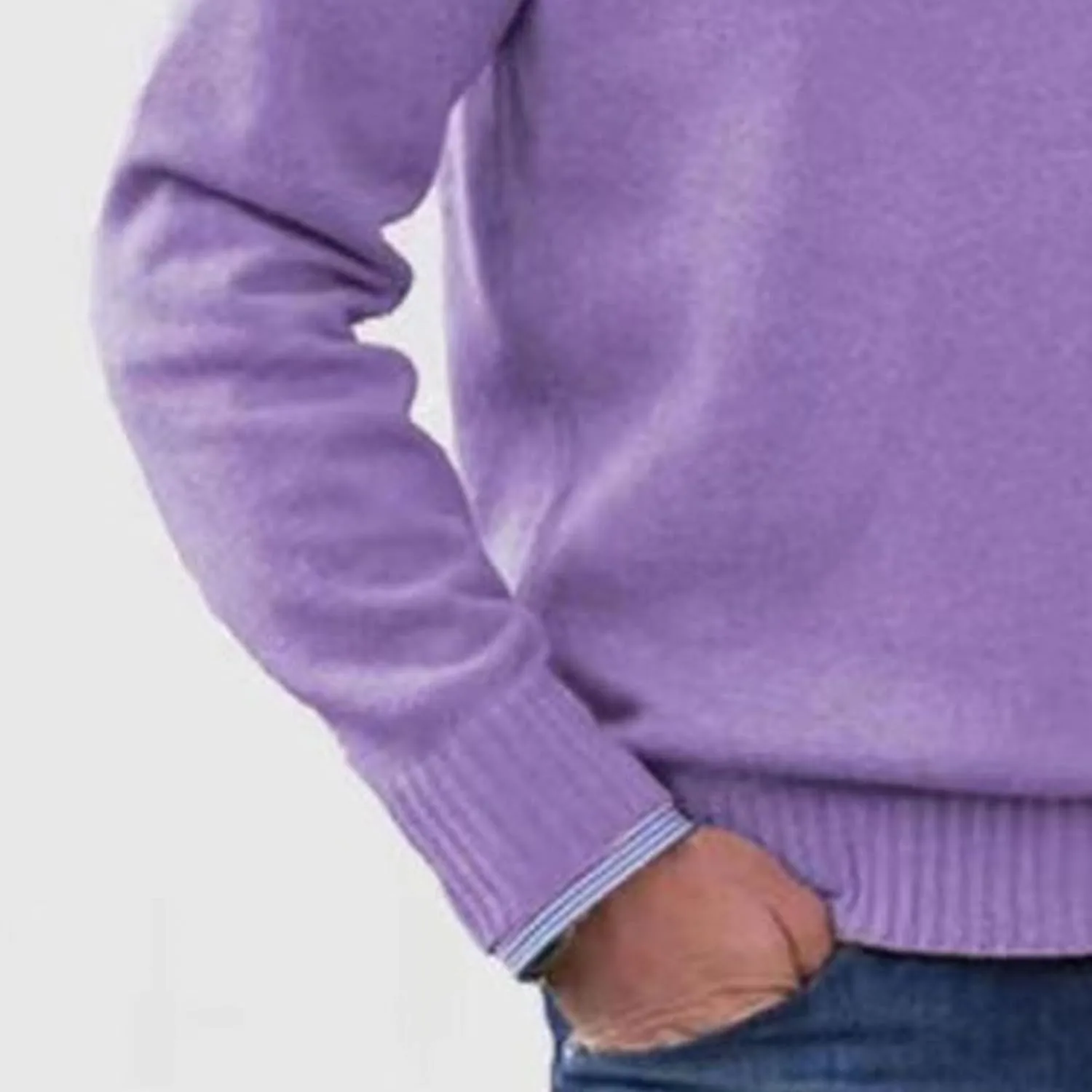 Men's Soft Touch Quarter-Zip Sweater Male Casual Quarter-Zip Knit Sweaters 1/4 Zip Knitted Sweater for Men — фото 4