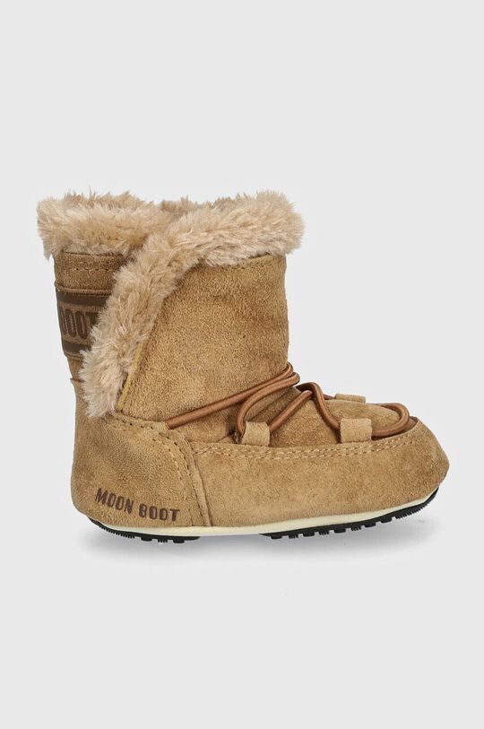 Детские замшевые зимние ботинки CRIB SUEDE Moon Boot, коричневый — фото 2