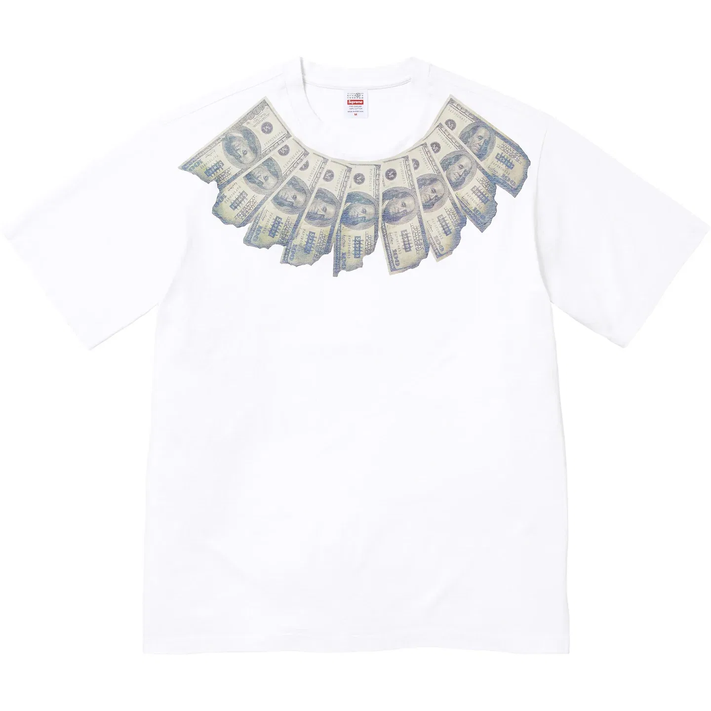 Футболка MM6 Maison Margiela SS26 WEEK4 Money S/S Top T Shirt Unisex Supreme, White
