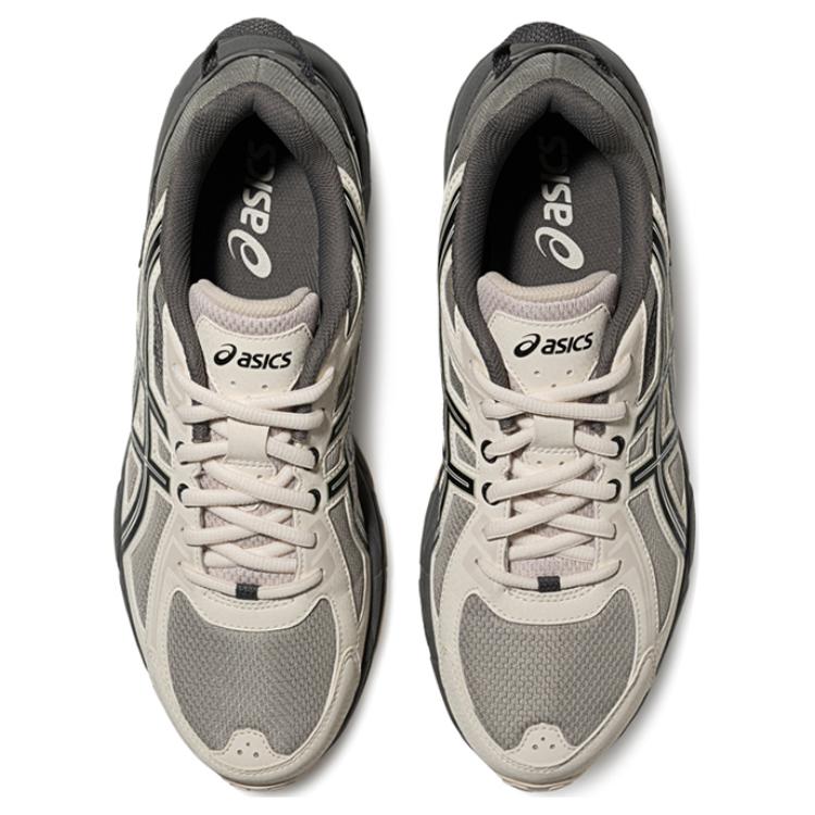 ASICS Gel-Venture 6 амортизирующие дышащие беговые кроссовки мужские серо-зеленые белые, цвет Gray Green White — фото 3